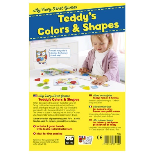 Haba Teddy's Colour & Shapes Back