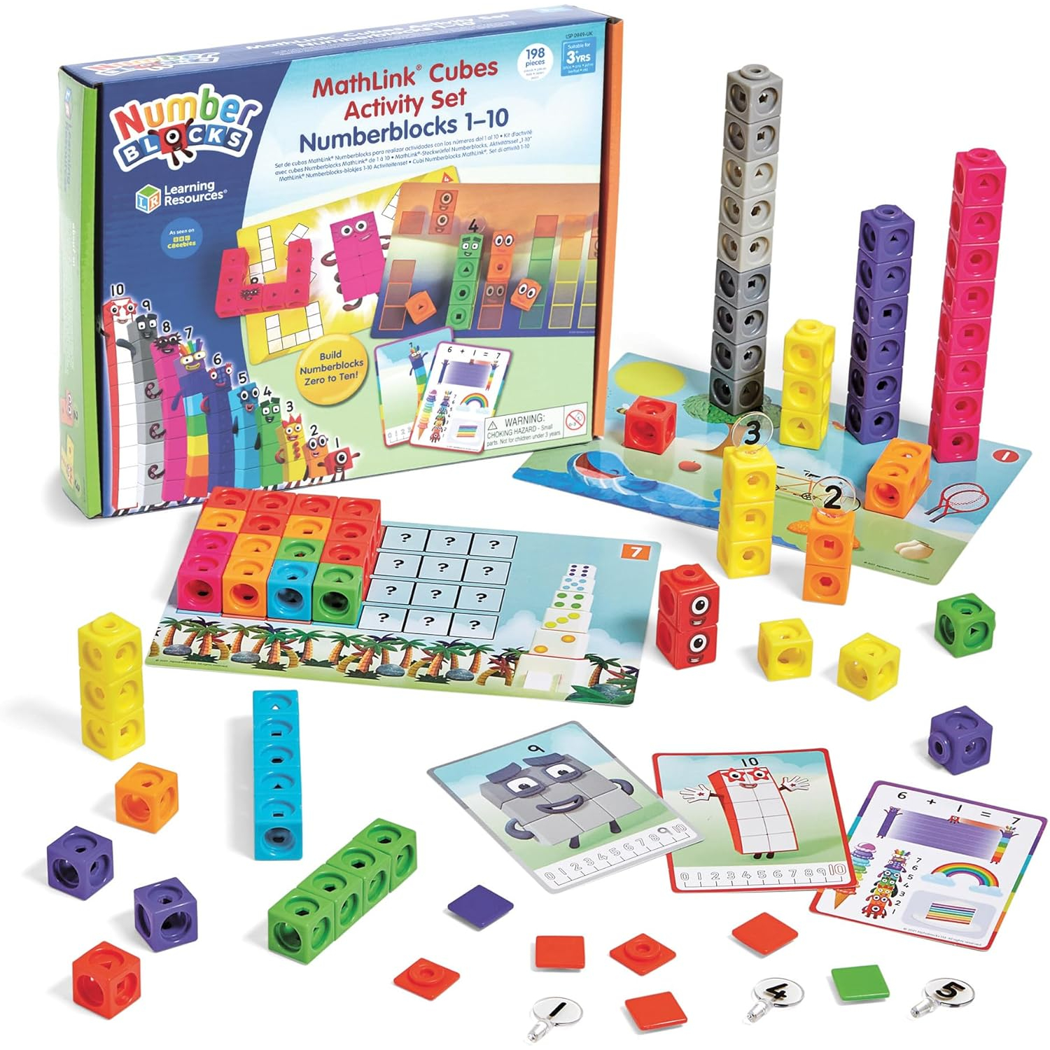 numberblocks-1-10 MathLink Cubes NumberBlocks 1-10 - Image 1