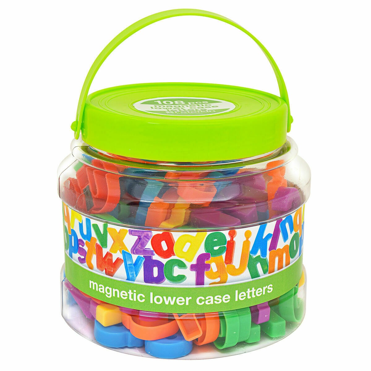 Magnetic Lower Case Letters 108pc Tub Fun Learning