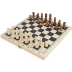 3 in 1 Chess Draughts and Backgammon Set