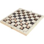 3 in 1 Chess Draughts and Backgammon Set - Image 3