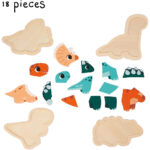 Janod Wooden Progressive Dinosaur Puzzles - Image 3