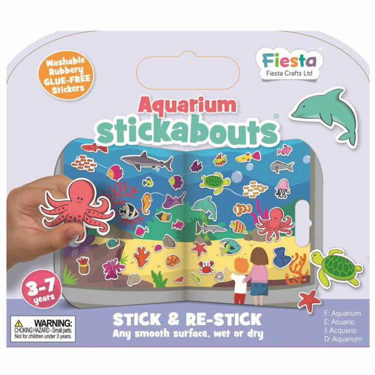 Stickabout aquarium front cover