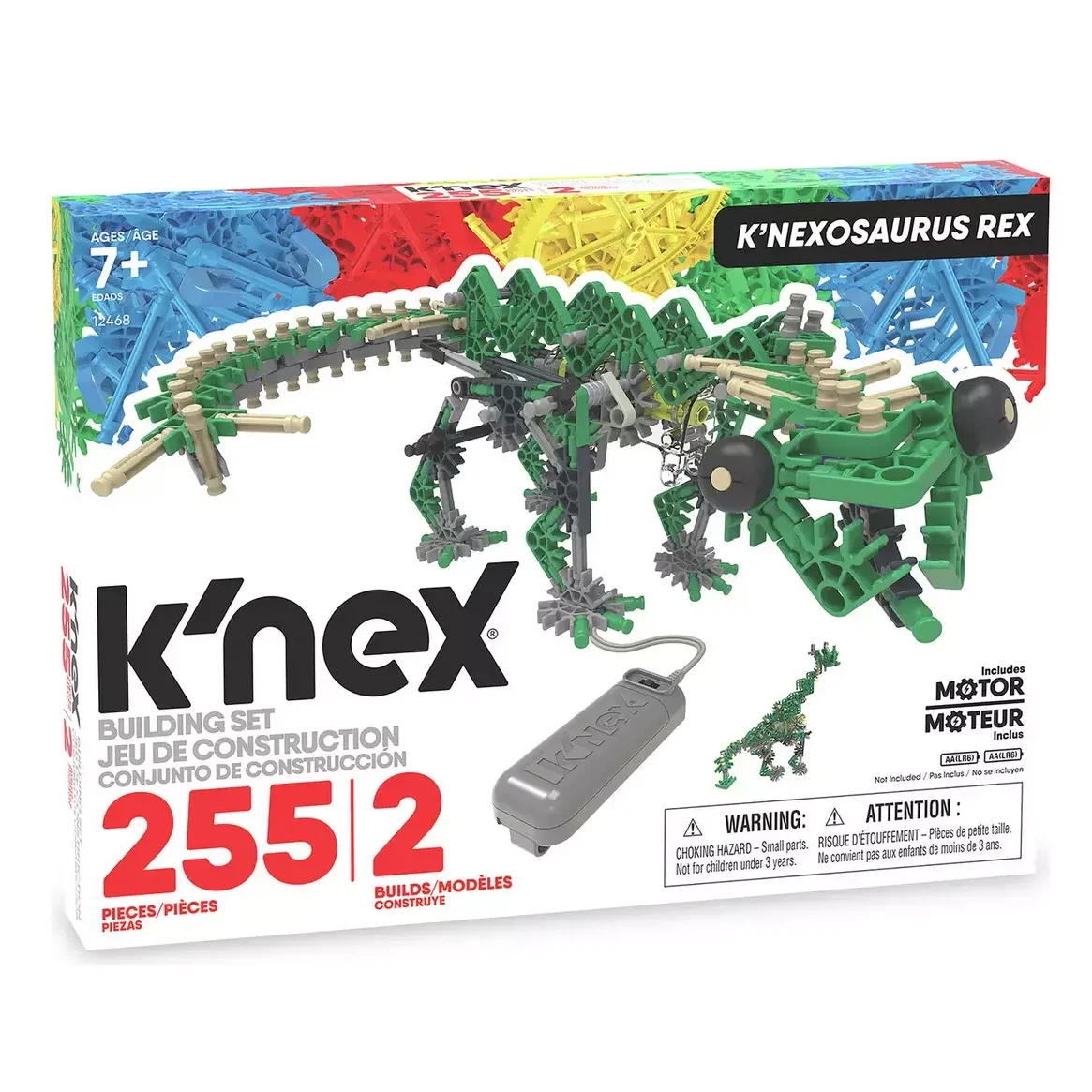 basic-fun-knex--knexosaurus-rex-building-set-motorised--0744476124685-12468-1 Knex K'Nexosaurus Rex Motorised Building Set - Image 1